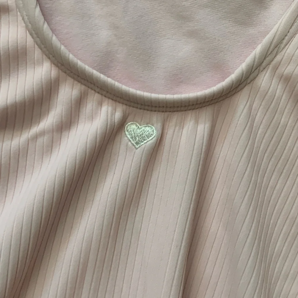 Stoney Clover Lane LIMITED EDITION Ribbed Henley One Piece Swimsuit in Pink
